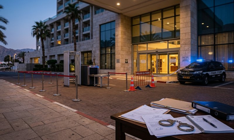 שני קטינים מאילת נעצרו בחשד לתקיפת מאבטח במלון