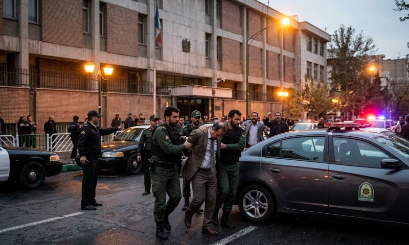 איראן עצרה והכתה עובדי שגרירות צרפת בטהרן