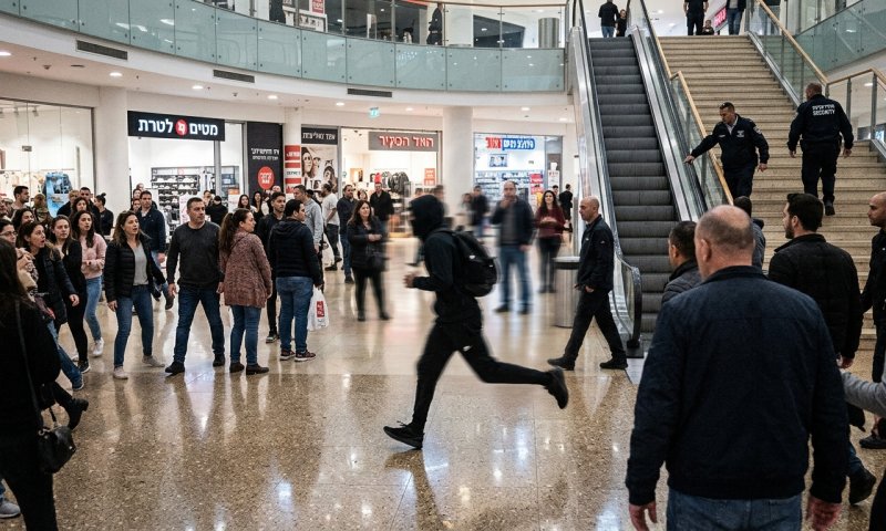 מרדף בין קהל הקונים: פלסטיני חשוד בגניבת טלפונים נעצר בקניון עזריאלי