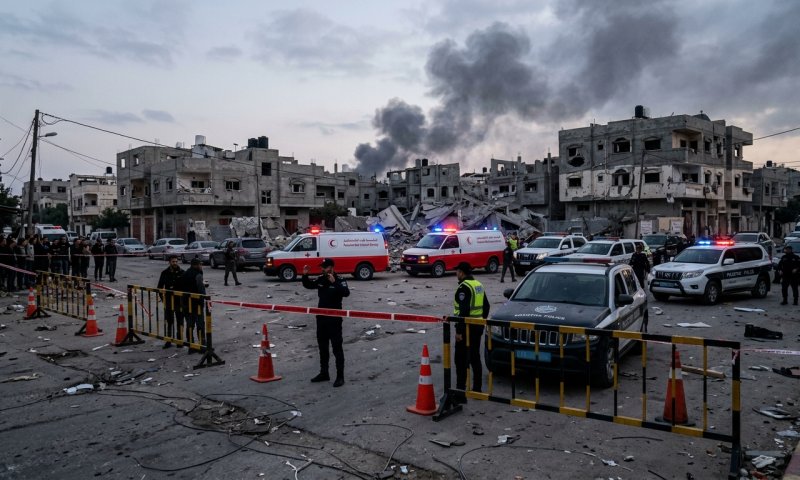 צה"ל תקף הלילה מחסני נשק ואתרי שיגור של חמאס בעזה