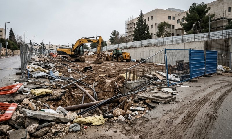 עשרות חרדים קיצוניים פרצו לאתר הרכבת הקלה בבר אילן וגרמו נזק לתשתיות