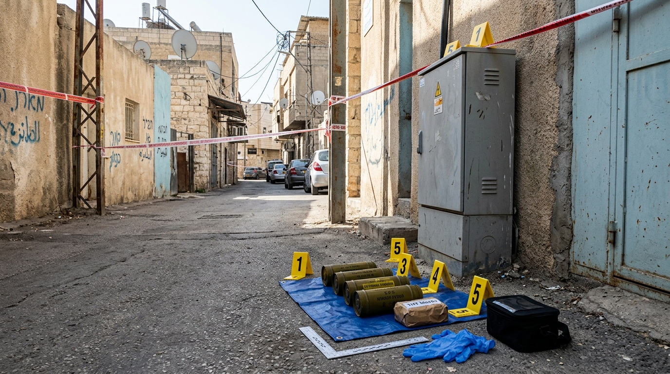 משטרת ישראל איתרה לבנות חבלה וחומר נפץ בטייבה