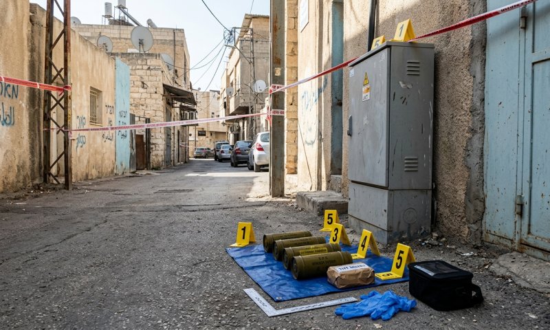 משטרת ישראל איתרה לבנות חבלה וחומר נפץ בטייבה