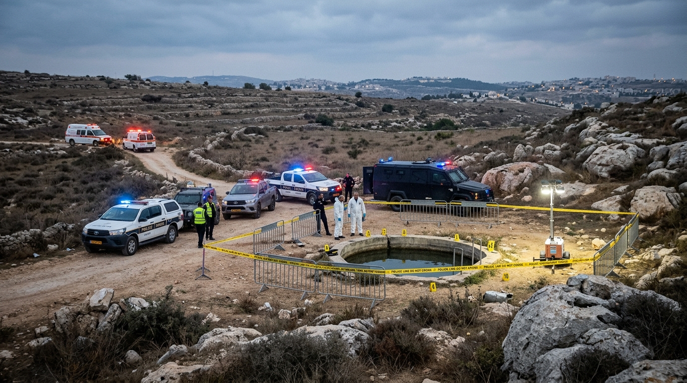 מג"ב חשף מחסן נשק בתחתית בור מים ליד ירושלים