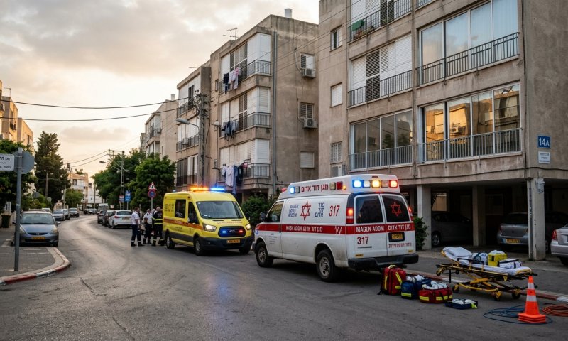ילדה בת 11 נפלה מכמה קומות בחדר מדרגות בחולון - מצבה קשה