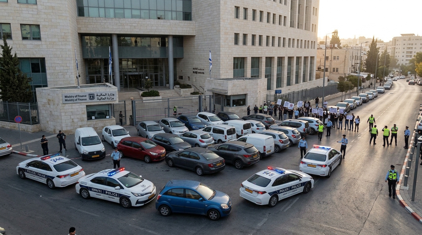 ההסתדרות חסמה משרדי ממשלה בירושלים - האוצר שוקל הליכים פליליים