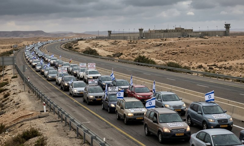 אגודת ישראל מתכננת שיירת מכוניות לכלא הצבאי ביום רביעי