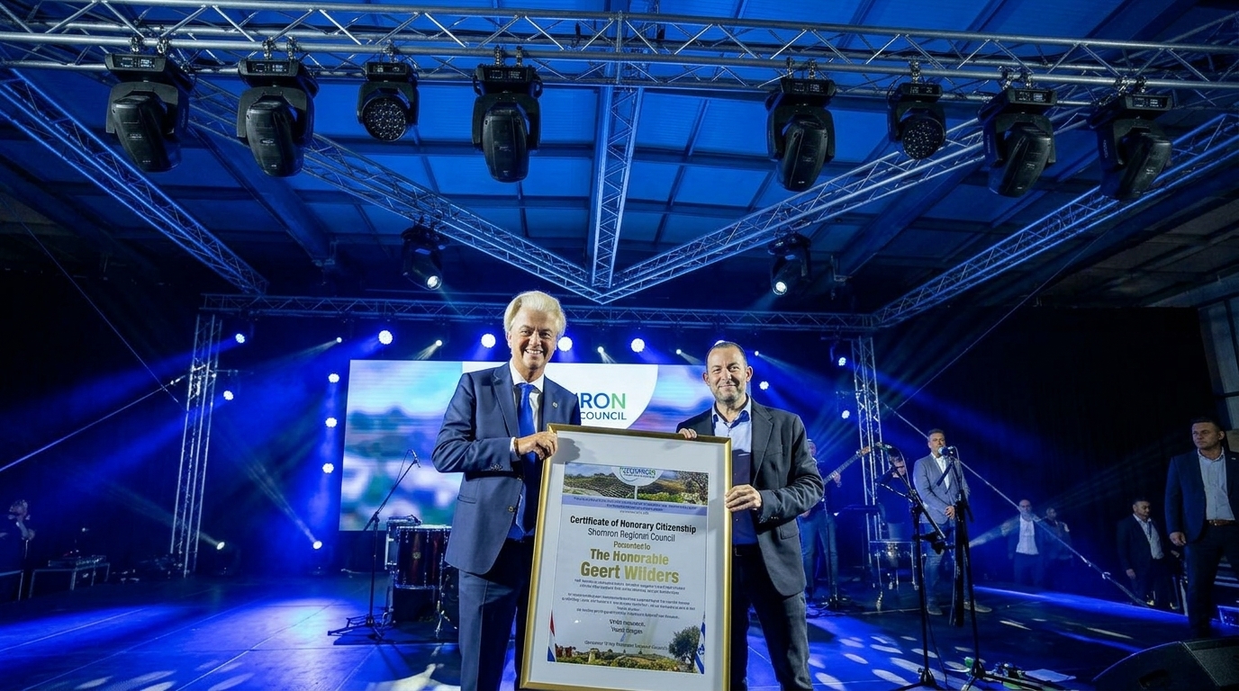 וילדרס קיבל אזרחות כבוד של השומרון מיוסי דגן