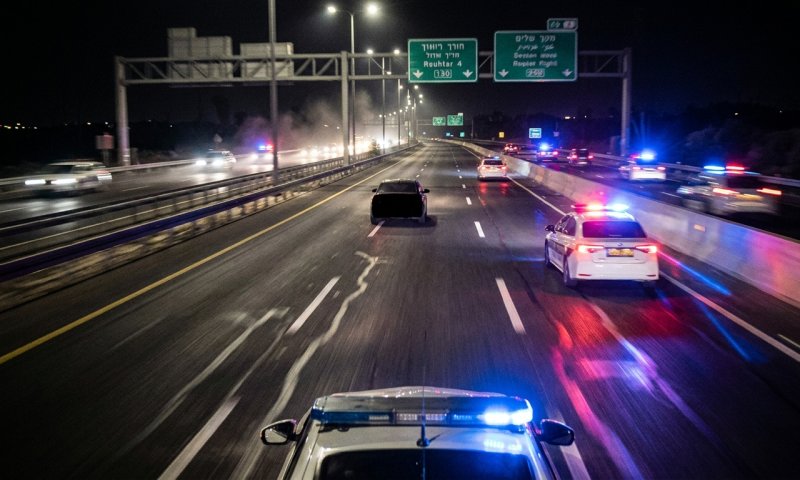 נהג חדש בן 19 נעצר בכביש 60 אחרי מרדף