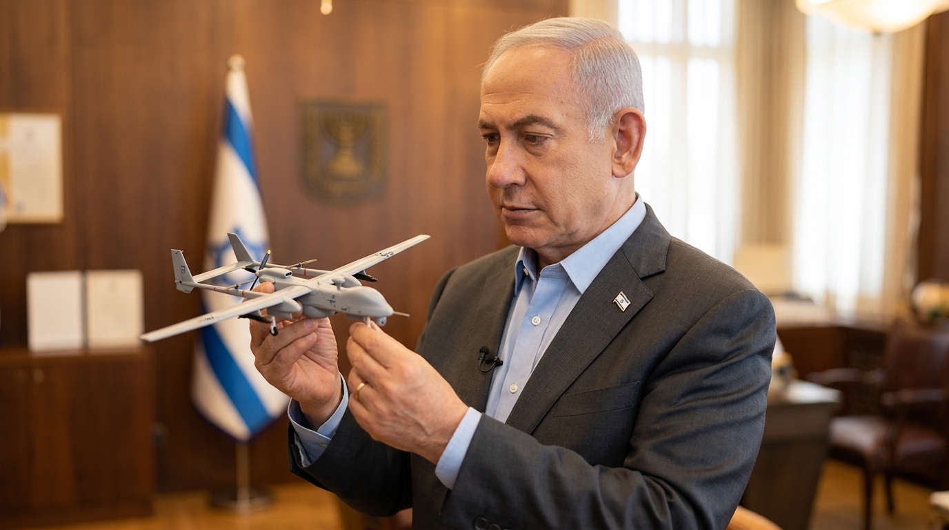 נתניהו: איום הרחפנים מגיע גם מרצועת עזה