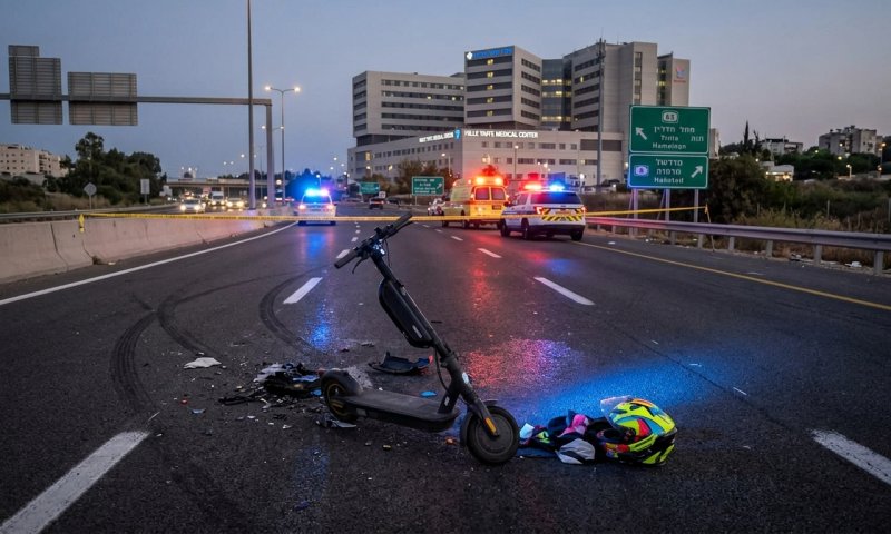 שני רוכבי קורקינט נפגעו מרכב בכביש 65 בכניסה לכפר קרע