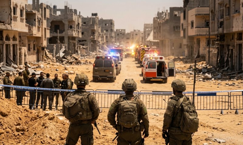 מחבלי חמאס חצו לקו הצהוב בעזה, גנבו ציוד וחמקו בלי ירי