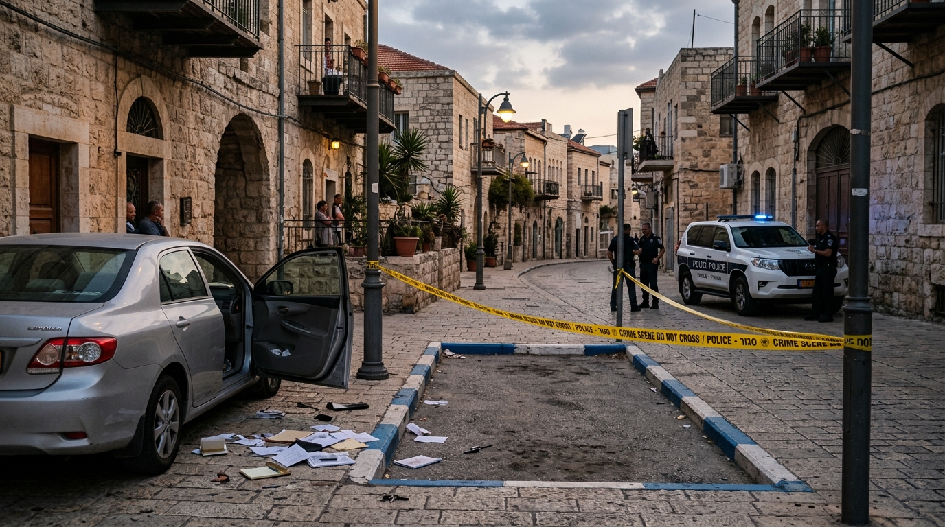 שלושה שוטרי מג"ב חשודים שגנבו רכב בעוטף ירושלים