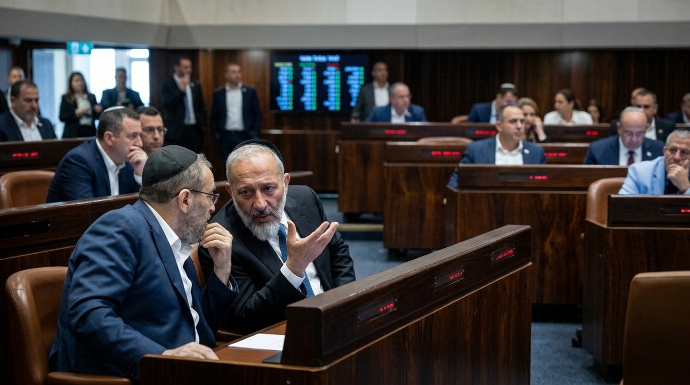 כלי נשק פוליטי: חוק יסוד לימוד תורה עבר, האופוזיציה וולדיגר מבטיחים לבטל