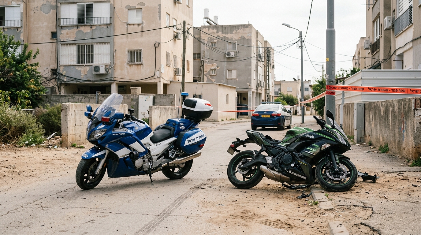 שוטר נפצע קל בלוד כשרוכב אופנוע נמלט מהשוטרים