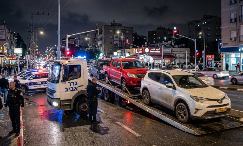 מתנדבי מג"ב עצרו נהג גרר בחשד לגניבת שלושה רכבים
