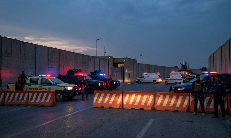 כטב"ם תופת ששוגר לקונסוליה האמריקנית בעיראק יורט ברגע האחרון