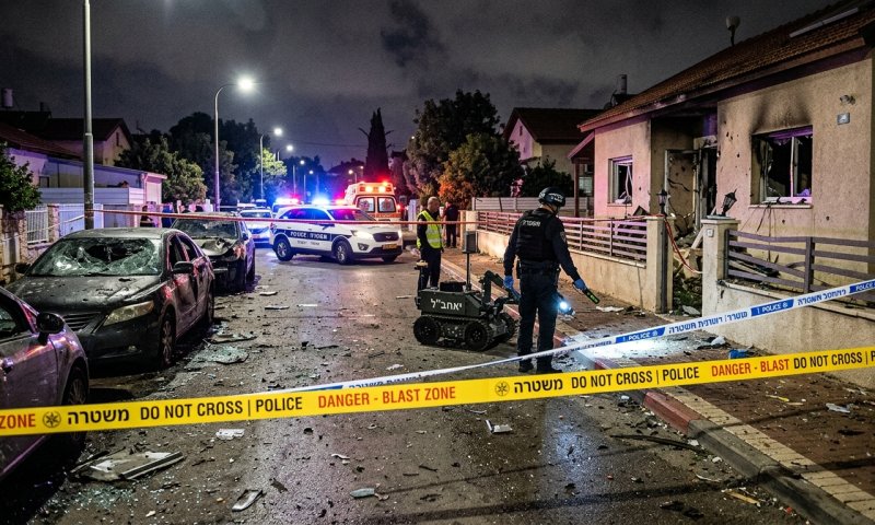 רימון הושלך לעבר בית עבריין מוכר באור עקיבא