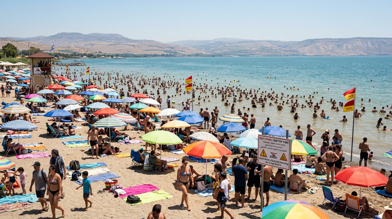 אמבה נדירה בכנרת: ילד בן 9 מורדם ומונשם ברמב"ם