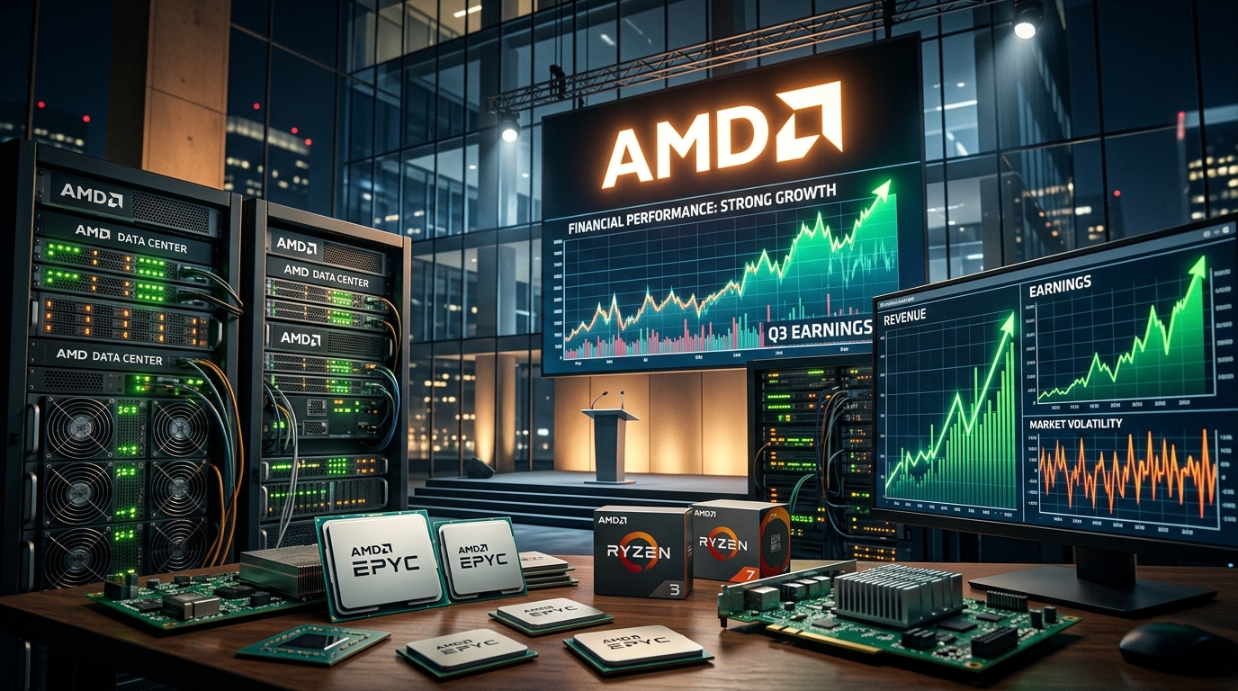AMD מציגה זינוק של 50% בהכנסות, אך המניה קורסת