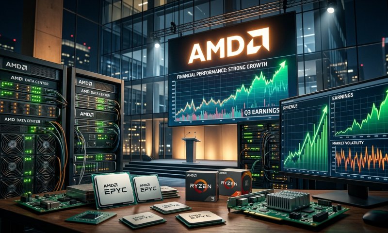 AMD מציגה זינוק של 50% בהכנסות, אך המניה קורסת
