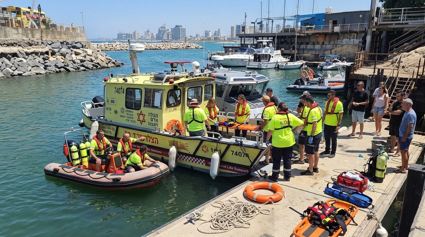 גבר טבע למוות בחוף לא מוכרז באשדוד, תינוק במצב קשה בהרצליה ואישה נפגעה מסירה בכינרת