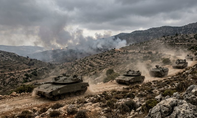 צה"ל כובש גבעה אסטרטגית בדרום לבנון תחת כיסוי ארטילרי כבד