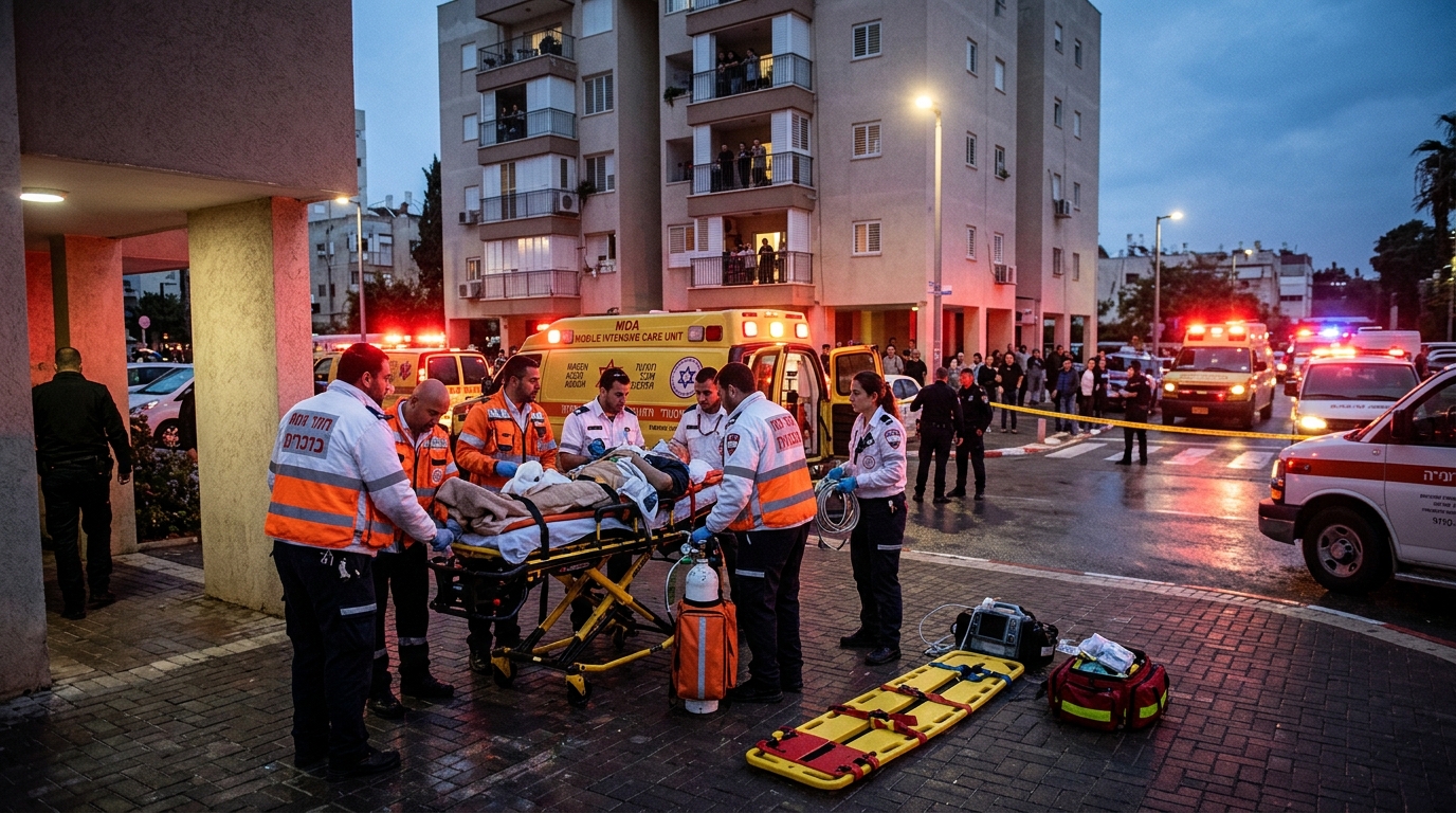 פעוט בן שנתיים נפל מקומה רביעית בקריית ים