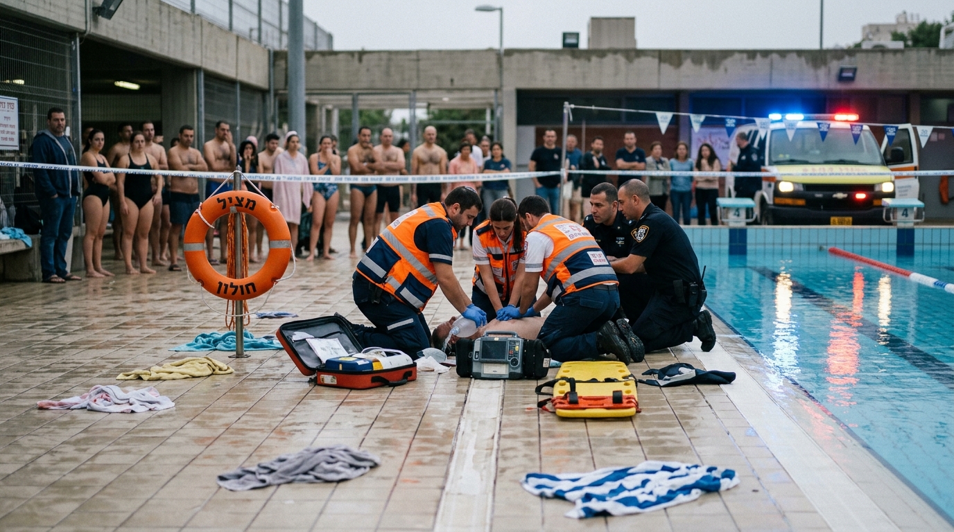 ילד בן 6 טבע בבריכה ציבורית בחולון - מצבו אנוש