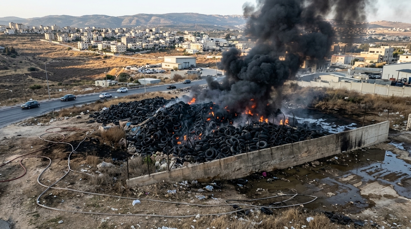 השריפה בירכא הושגה תחת שליטה, הכבישים נפתחו מחדש