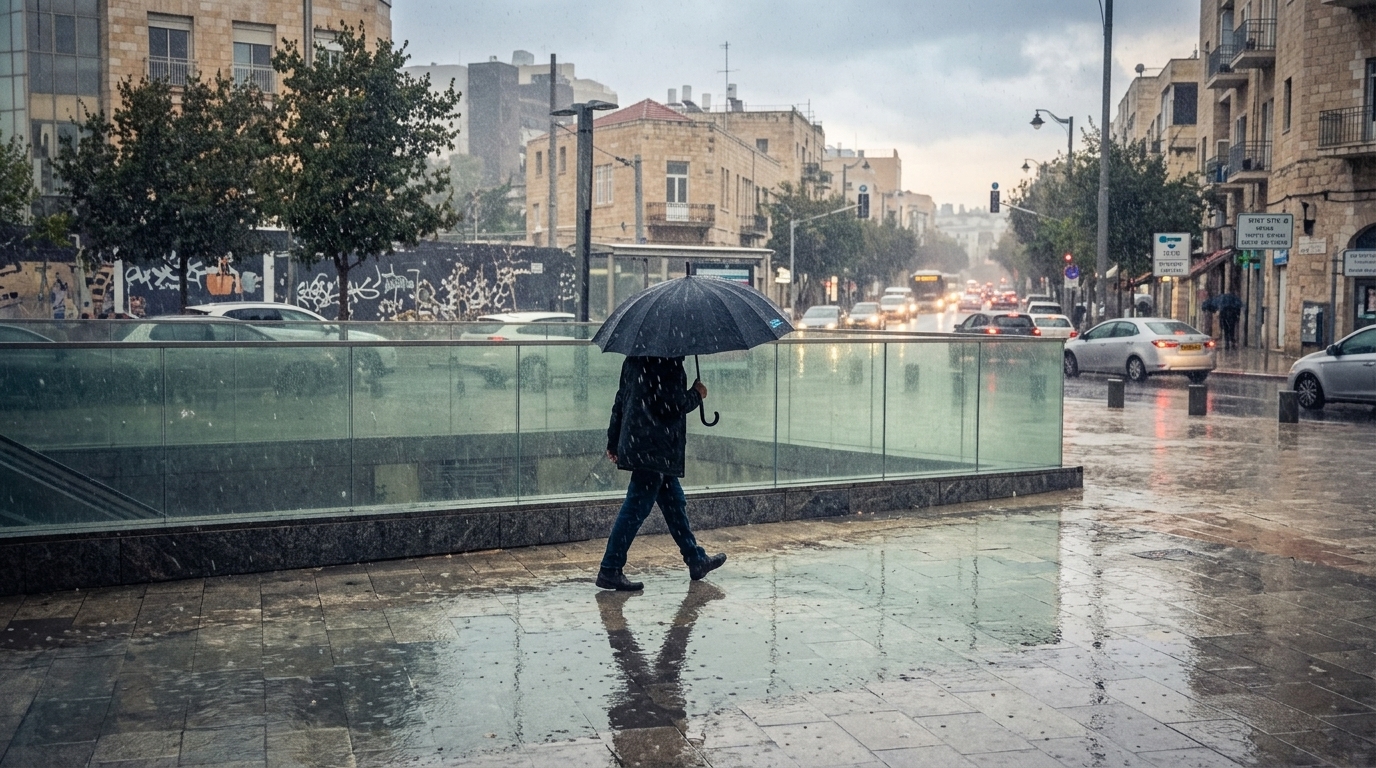 מזג האוויר: גשם מקומי בצפון, התחממות לקראת שבת
