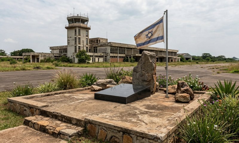 רמטכ"ל אוגנדה חשף פסל לזכרו של יוני נתניהו באנטבה