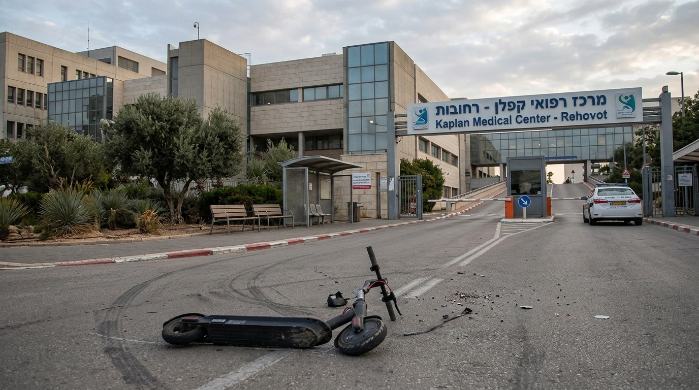 נער בן 17 נפגע קשה מרכב בזמן נסיעה על קורקינט ליד גדרה