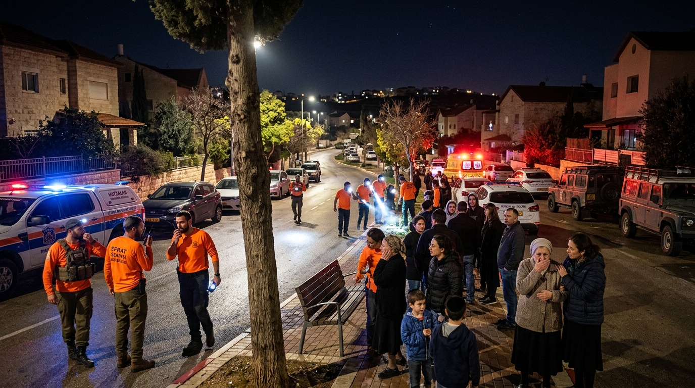 שני אחים נעדרו באפרת ואותרו ישנים מתחת לעץ