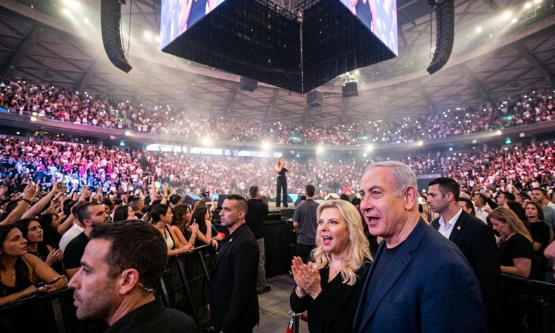 נתניהו ושרה הפתיעו בהופעה של עדן בן זקן