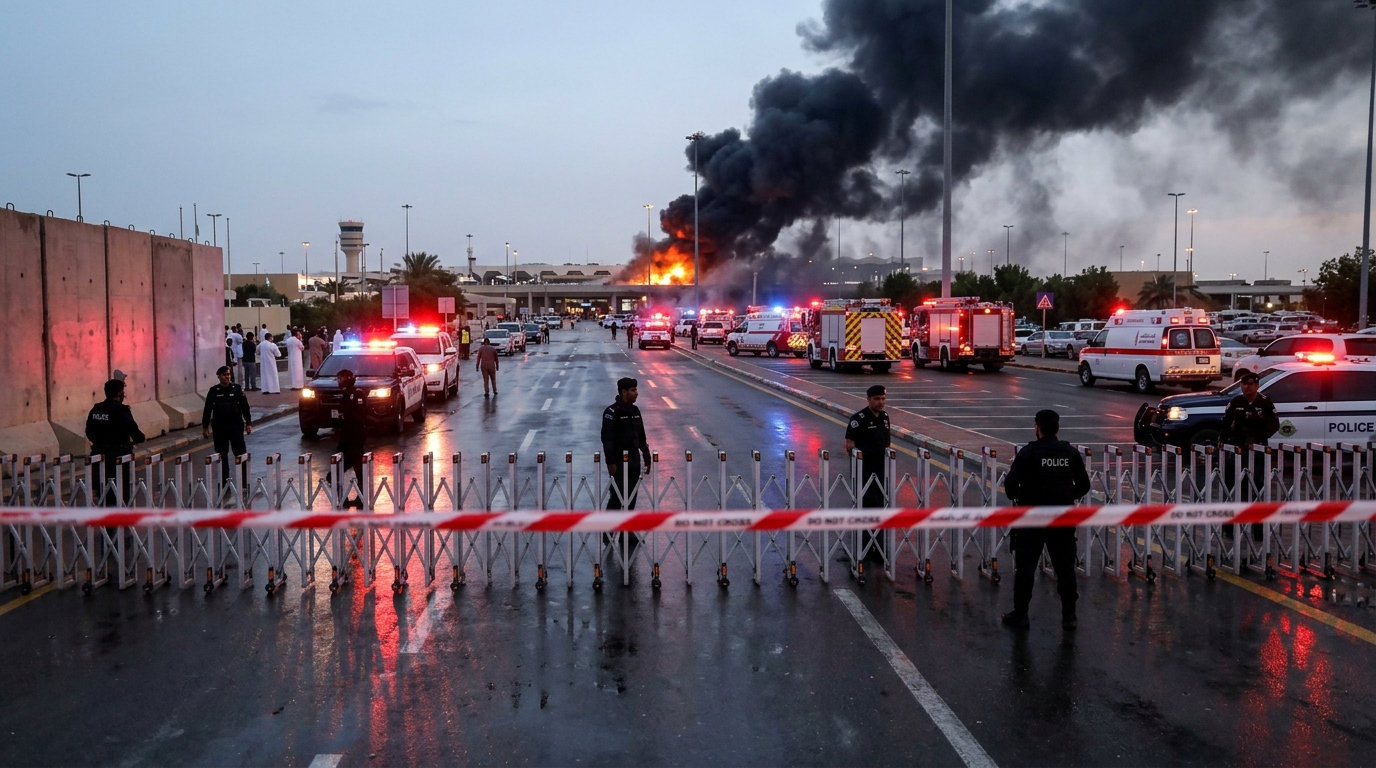 פיצוץ בשדה התעופה בריאד: דיווחים על עשרות נפגעים