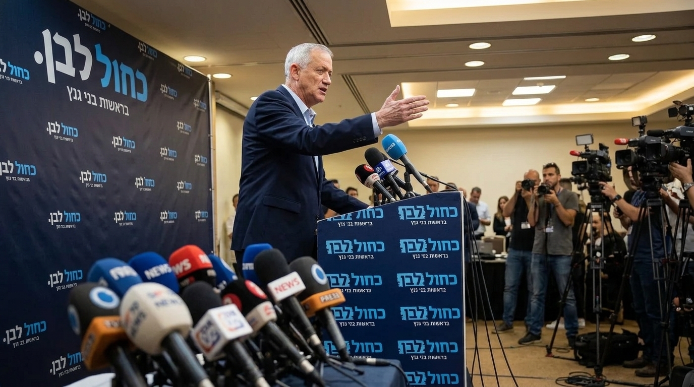 גנץ על הסקרים הנמוכים: "יש לי ציבור של 15 מנדטים, הוא פשוט לא יודע את זה"