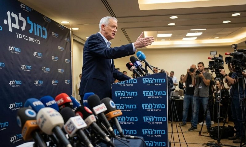 גנץ על הסקרים הנמוכים: "יש לי ציבור של 15 מנדטים, הוא פשוט לא יודע את זה"