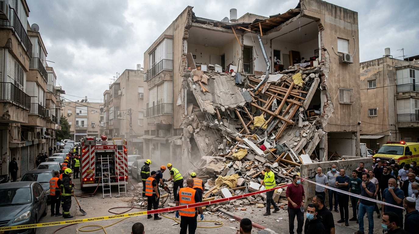 בניין קרס בבני ברק בזמן שיפוצים - שני ילדים ניצלו ללא פגע