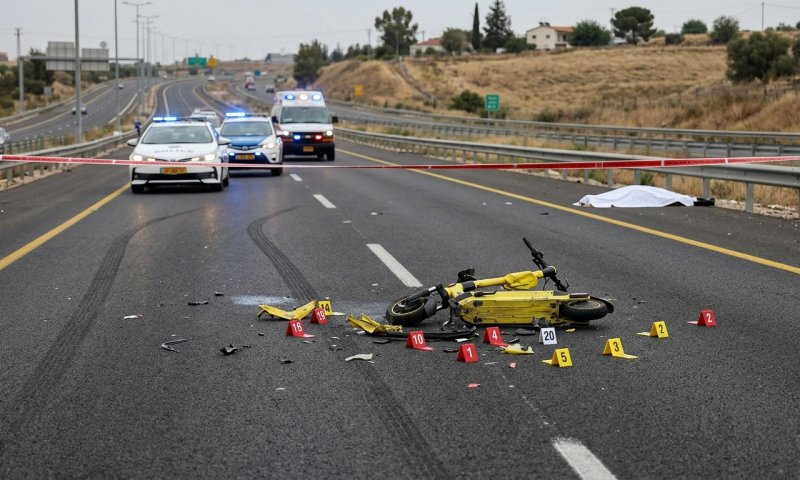 רוכב קורקינט נהרג בתאונת פגע וברח בכביש 44 סמוך לבית דגן