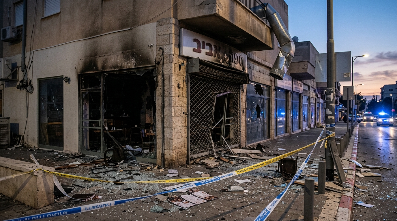 רימון רסס על סניף ג'פניקה בקריית אונו: הוגשו הצהרות תובע נגד שני חשודים