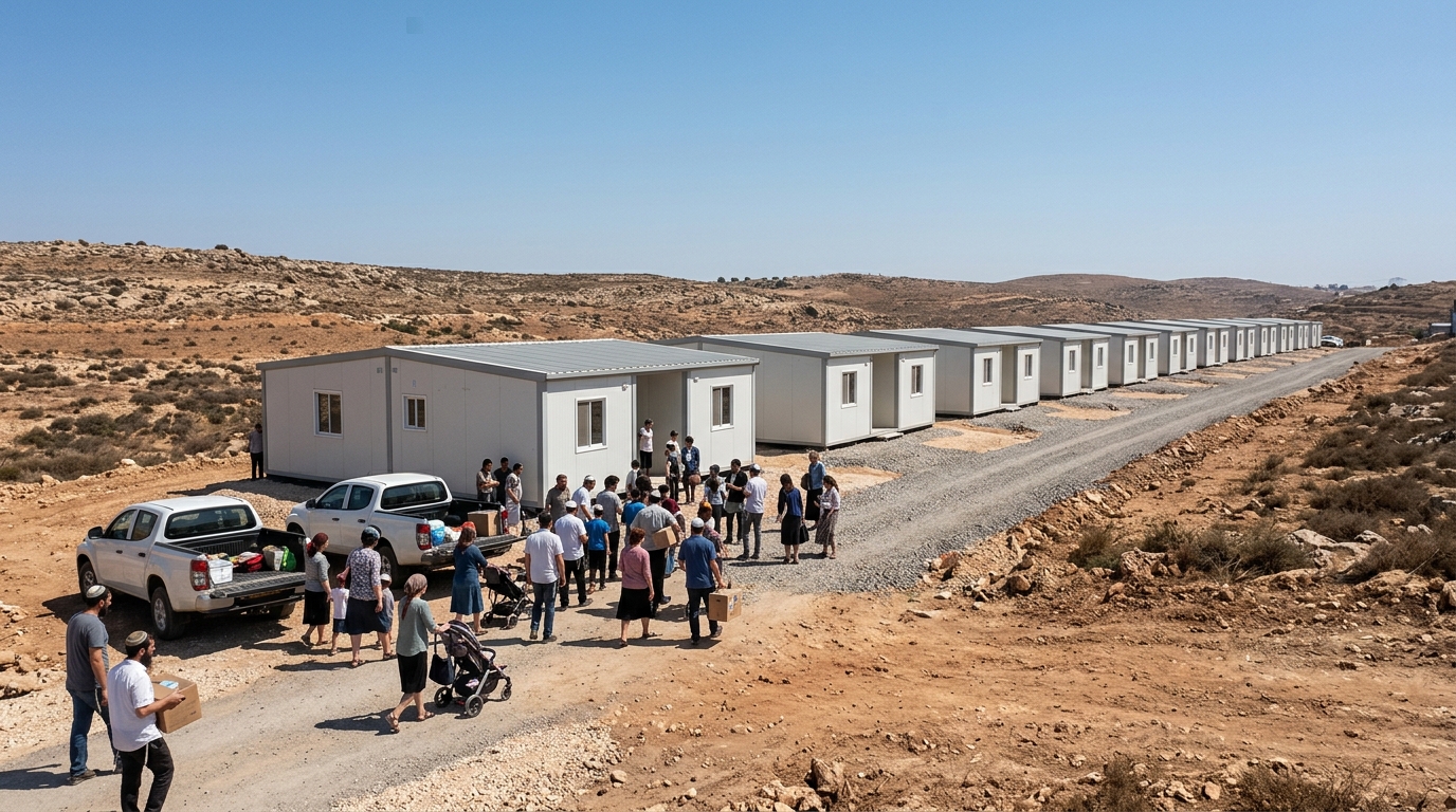 יישוב חדש בשומרון: המשפחות הראשונות נכנסו לבתים בעיבל
