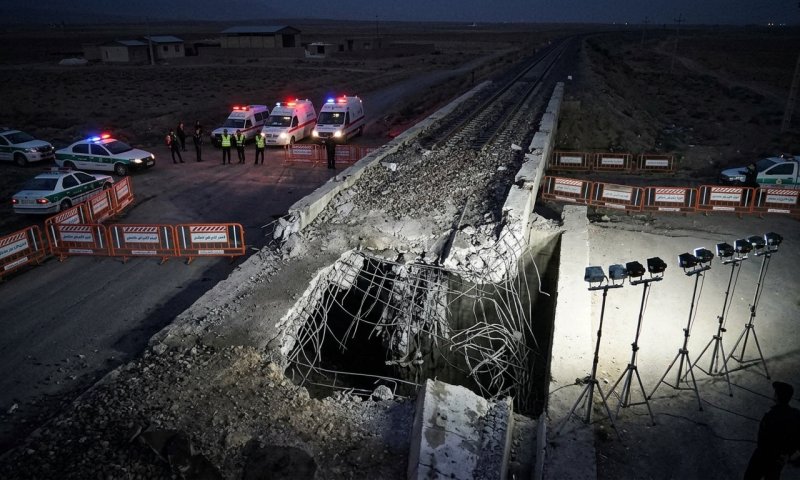 גשר רכבת בצפון-מערב איראן הותקף - האחראים עדיין לא זוהו
