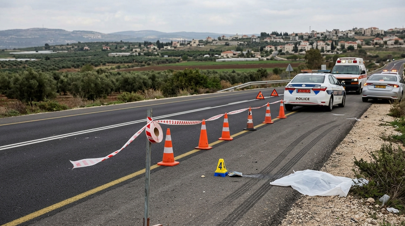 הולך רגל בן 40 נהרג מפגיעת רכב בכביש 85
