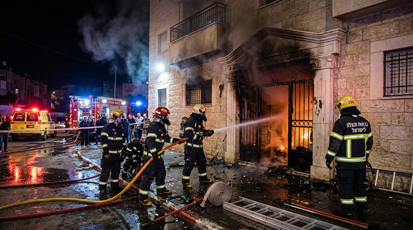 חולצו מתוך האש: אם ותינוקת ניצלו משריפה בטמרה