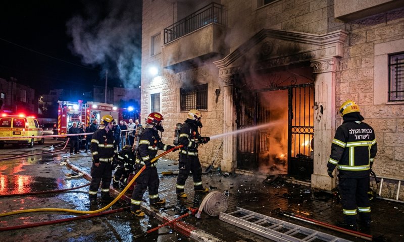 חולצו מתוך האש: אם ותינוקת ניצלו משריפה בטמרה