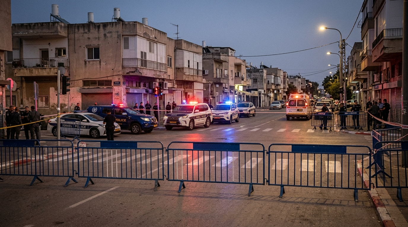 חמוש בסכין רץ לדקור לוחם יס"מ בלוד ונוטרל בירי