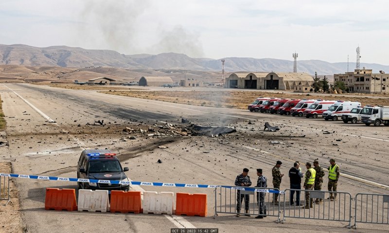 דיווחים זרים: תקיפה חריגה בשדה תעופה בצפון סוריה