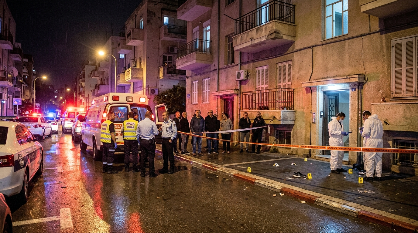 גבר כבן 50 נפצע קשה באירוע אלימות בתל אביב