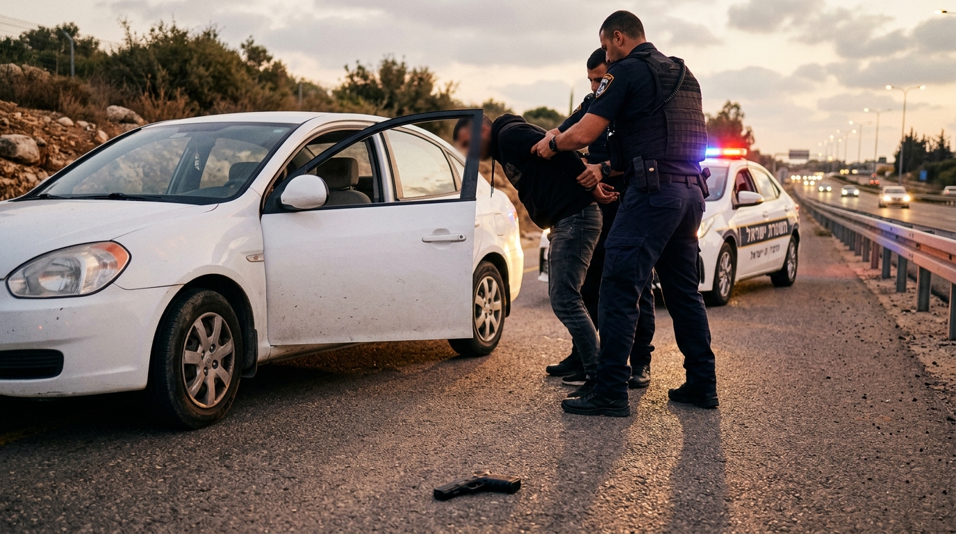 בנו של השר לשעבר אמנון כהן נעצר עם אקדח טעון ליד רמלה